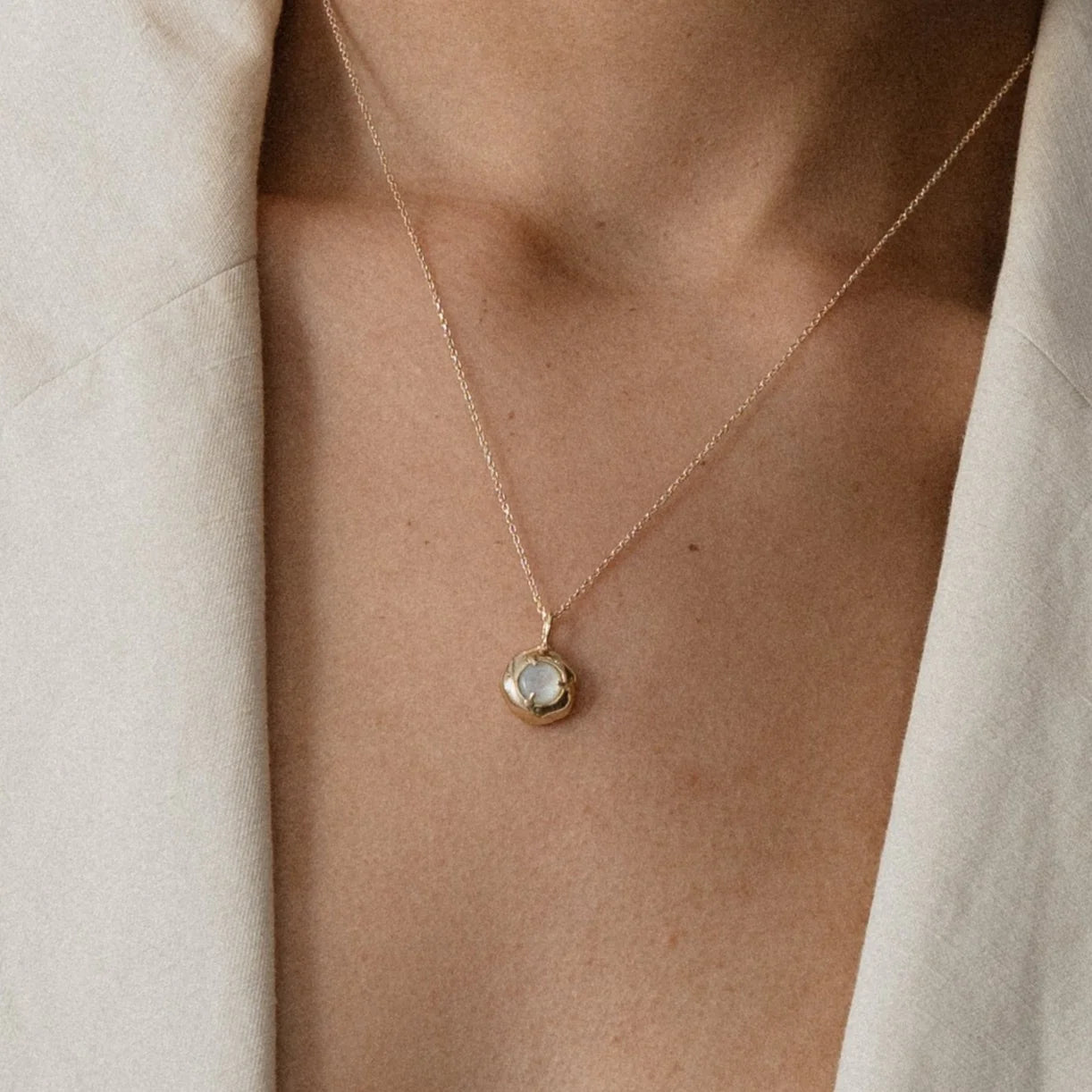 keeper necklace - rose quartz