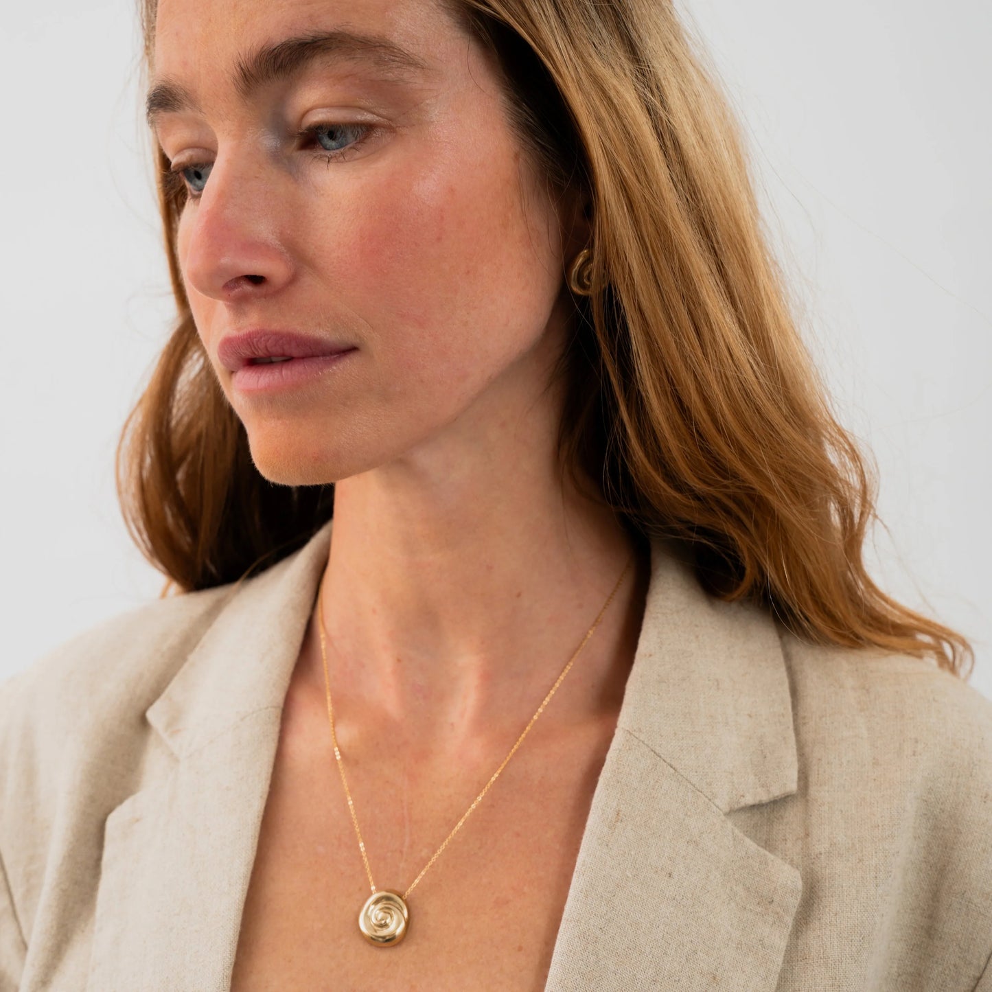 small compass necklace