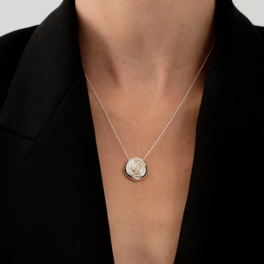 small compass necklace