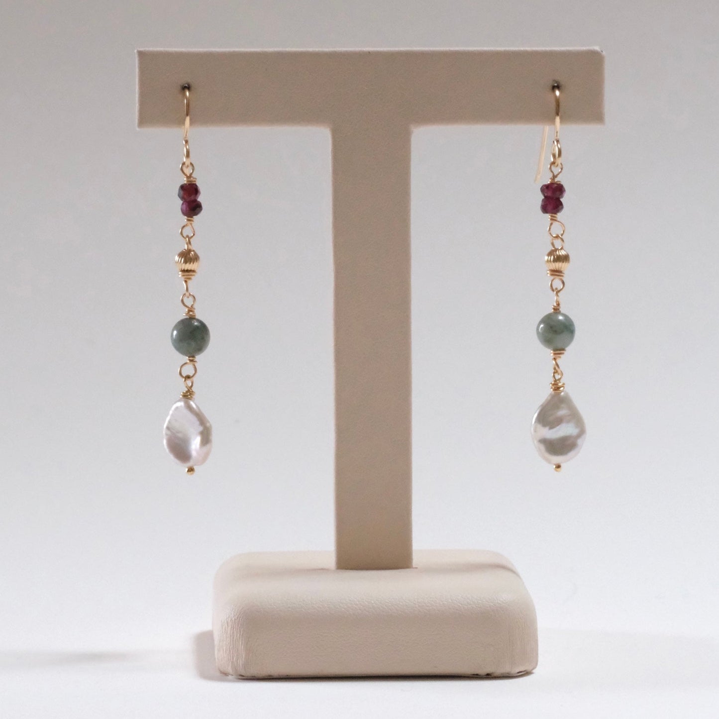 shannon len / gemstone drop earrings / one of a kind - no.2