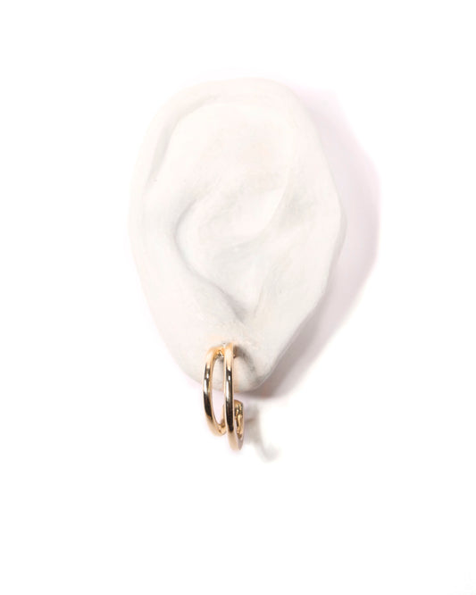 deux hoop earrings