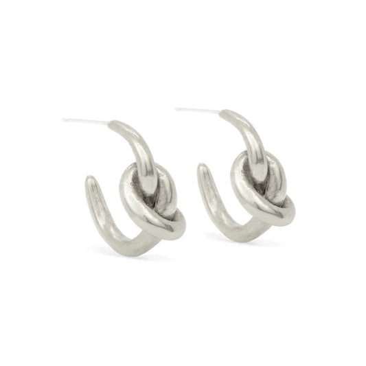 nodo hoop earrings