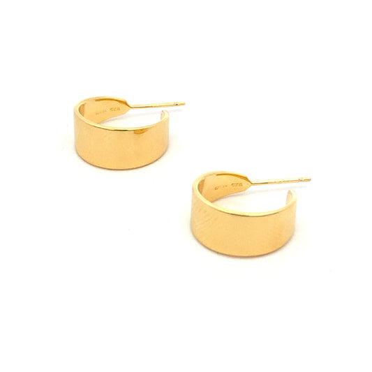 small tapered post hoop earrings