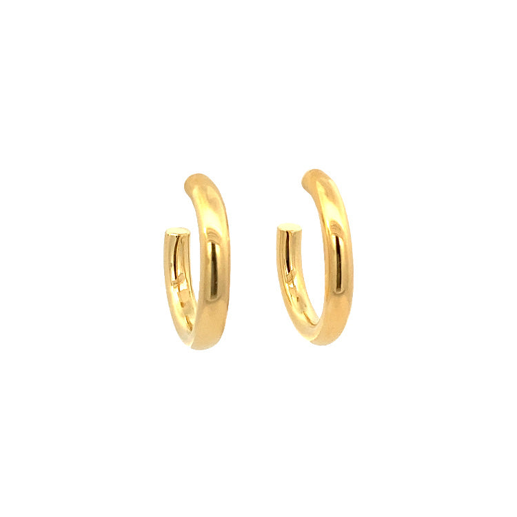 tube hoop earrings - 25mm