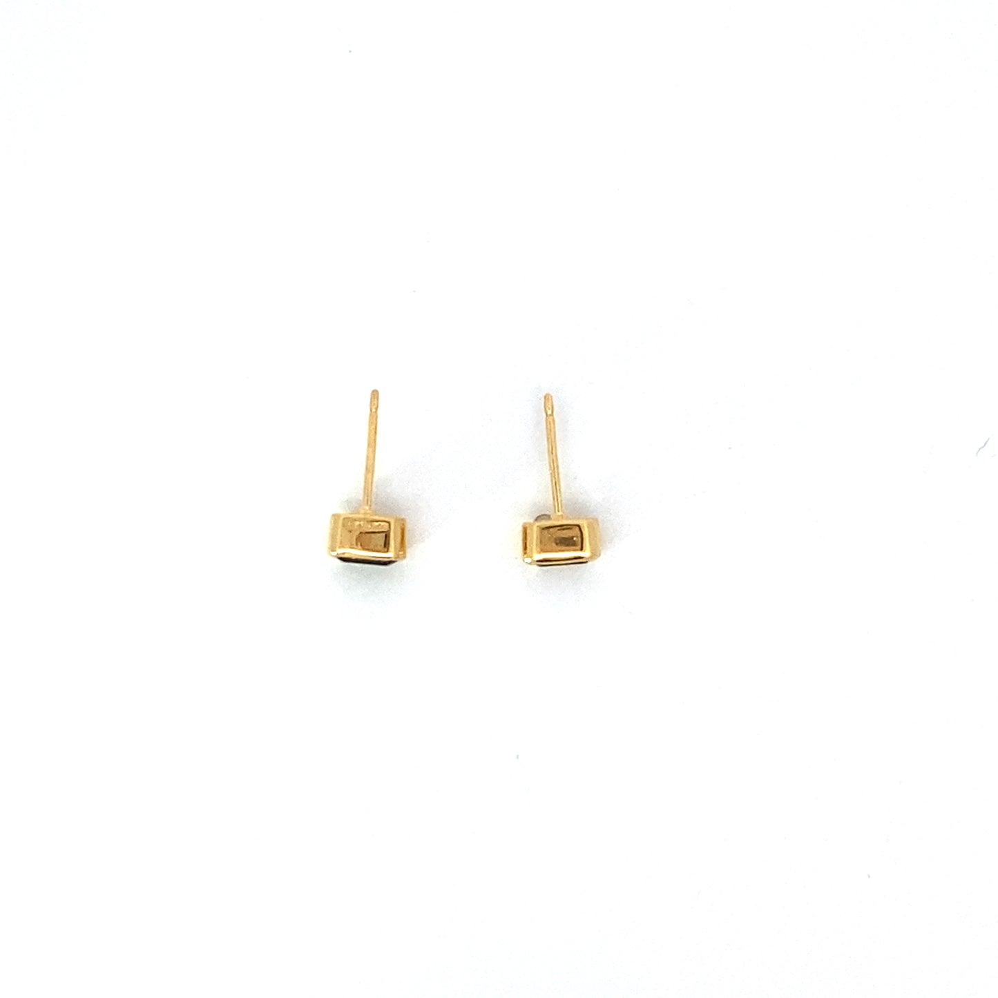 octagon london blue topaz stud earrings