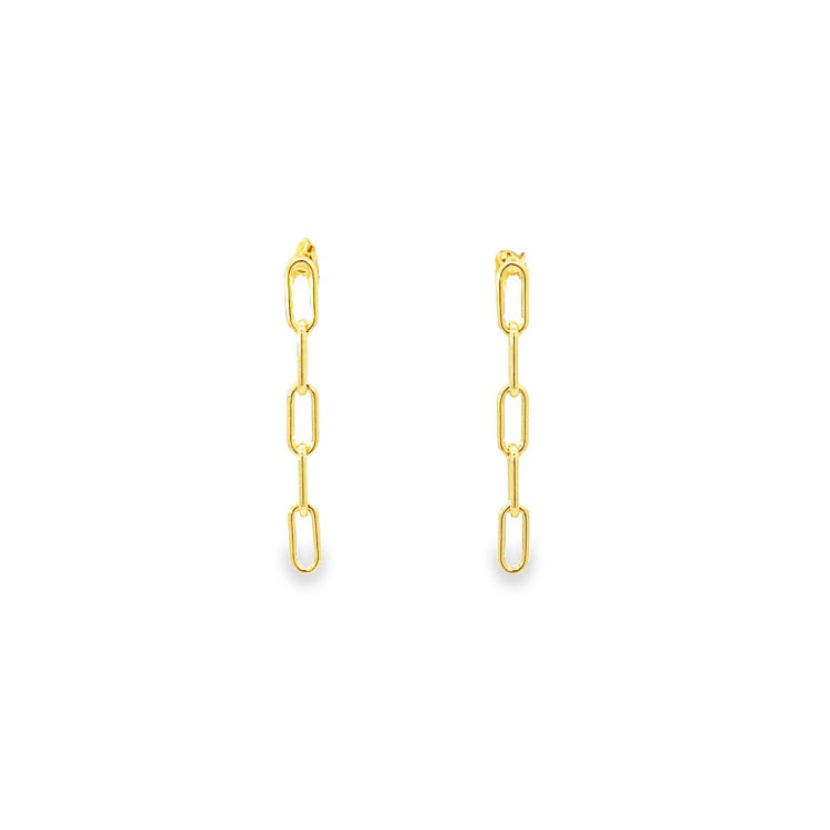 chain link earrings