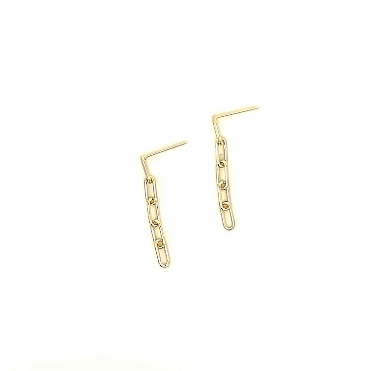chain link earrings