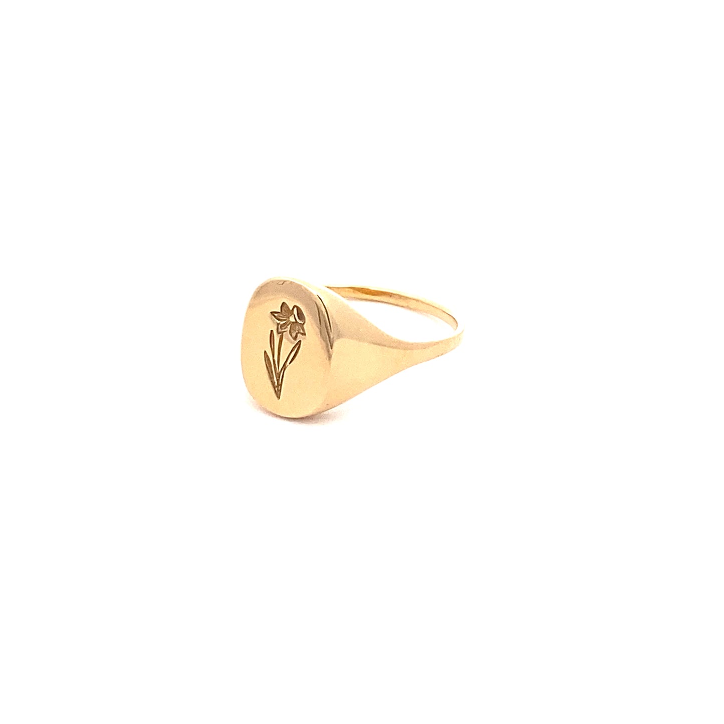 signet ring - daffodil