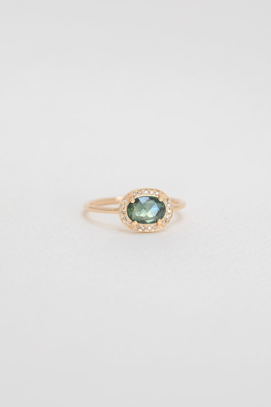 stella ring - green tourmaline