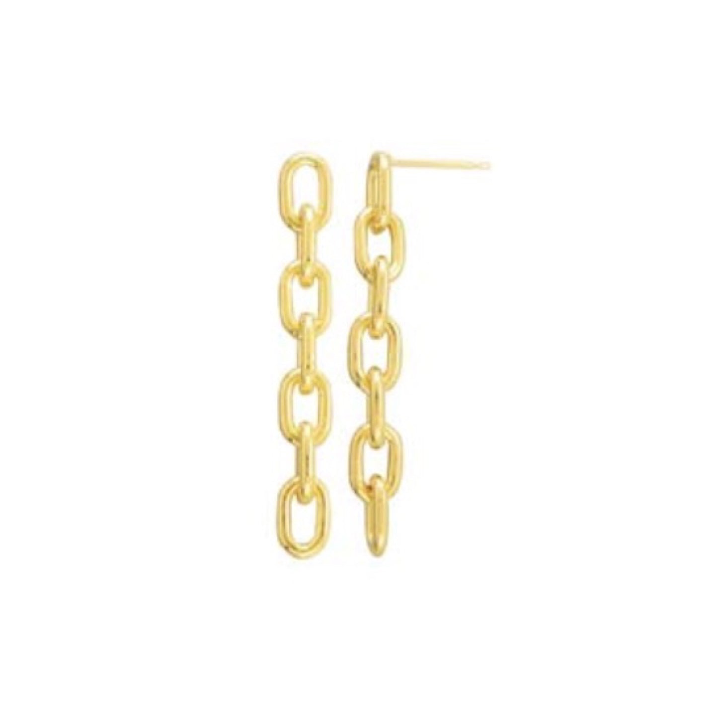 extra large chain link earrings
