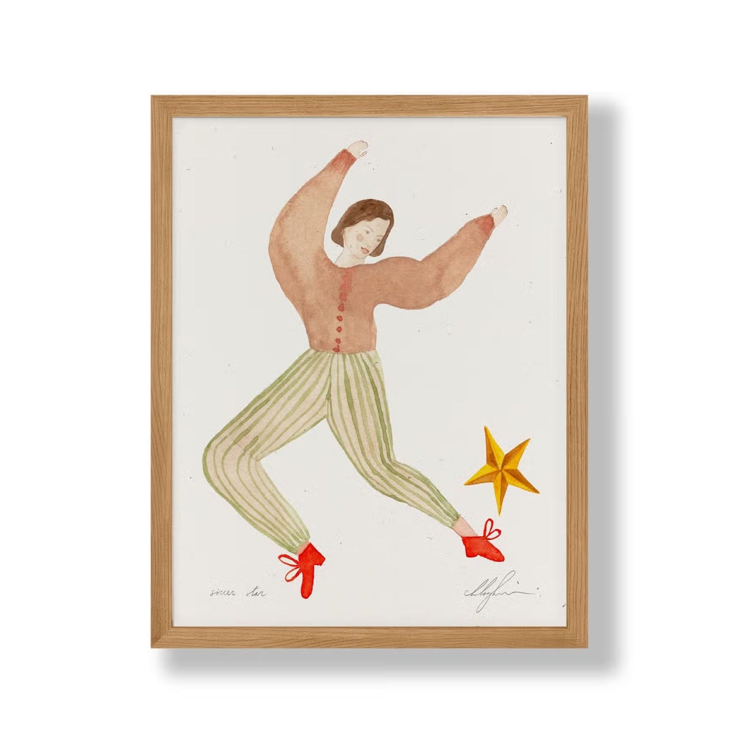 coco shalom / art prints - soccer star