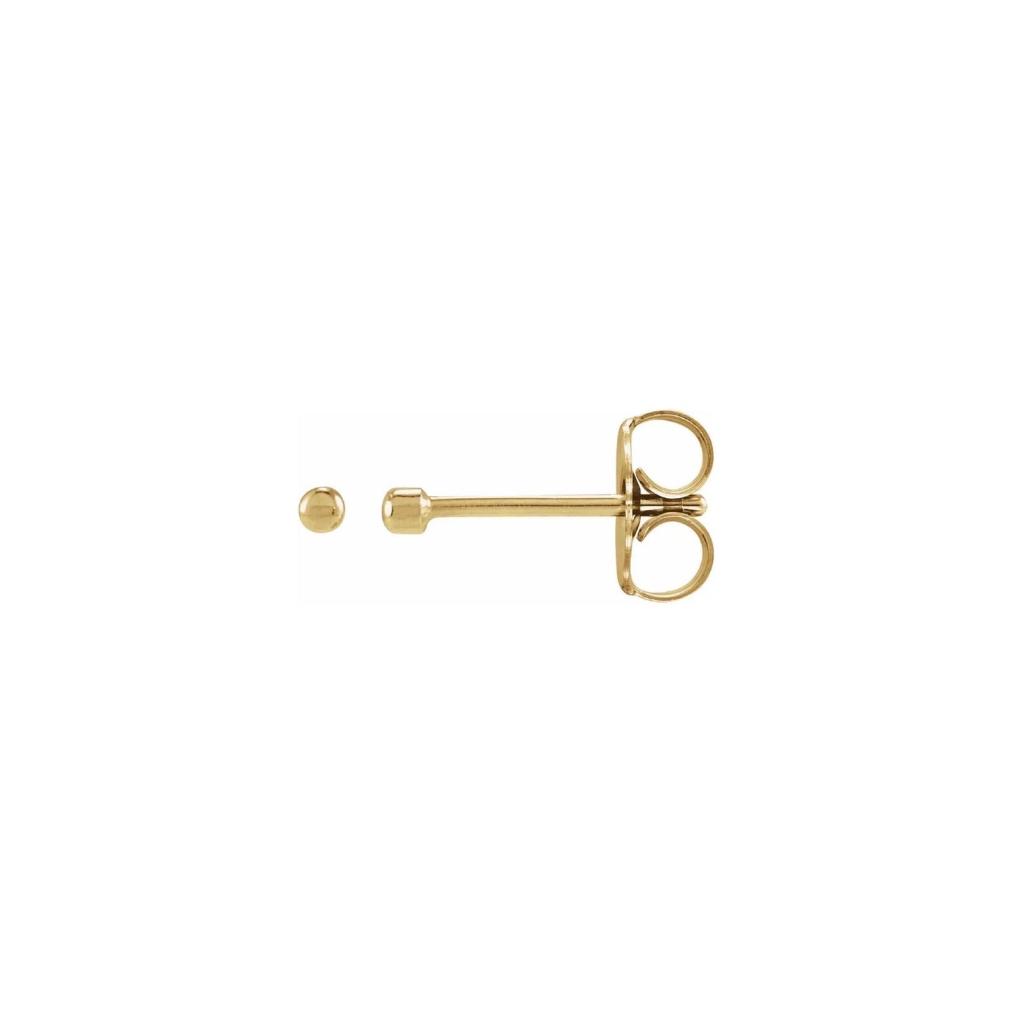tiny gold dot stud earrings
