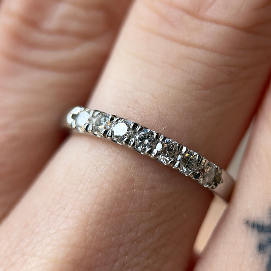 clio ring band - natural diamond