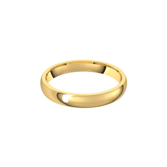 half-round comfort-fit band - 3mm