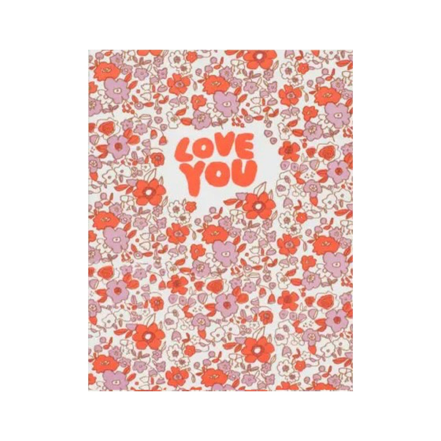 love you calico card