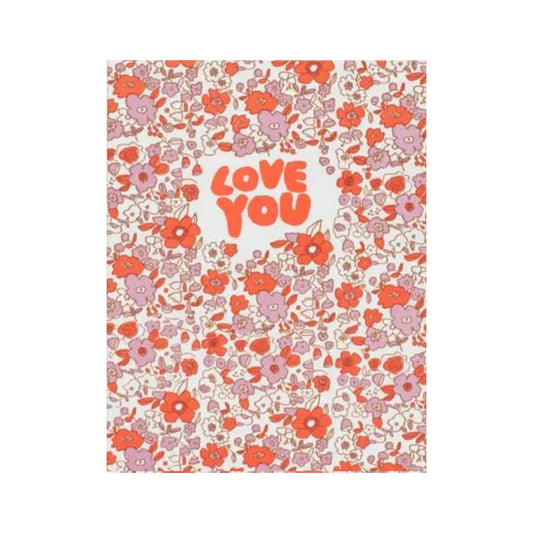love you calico card