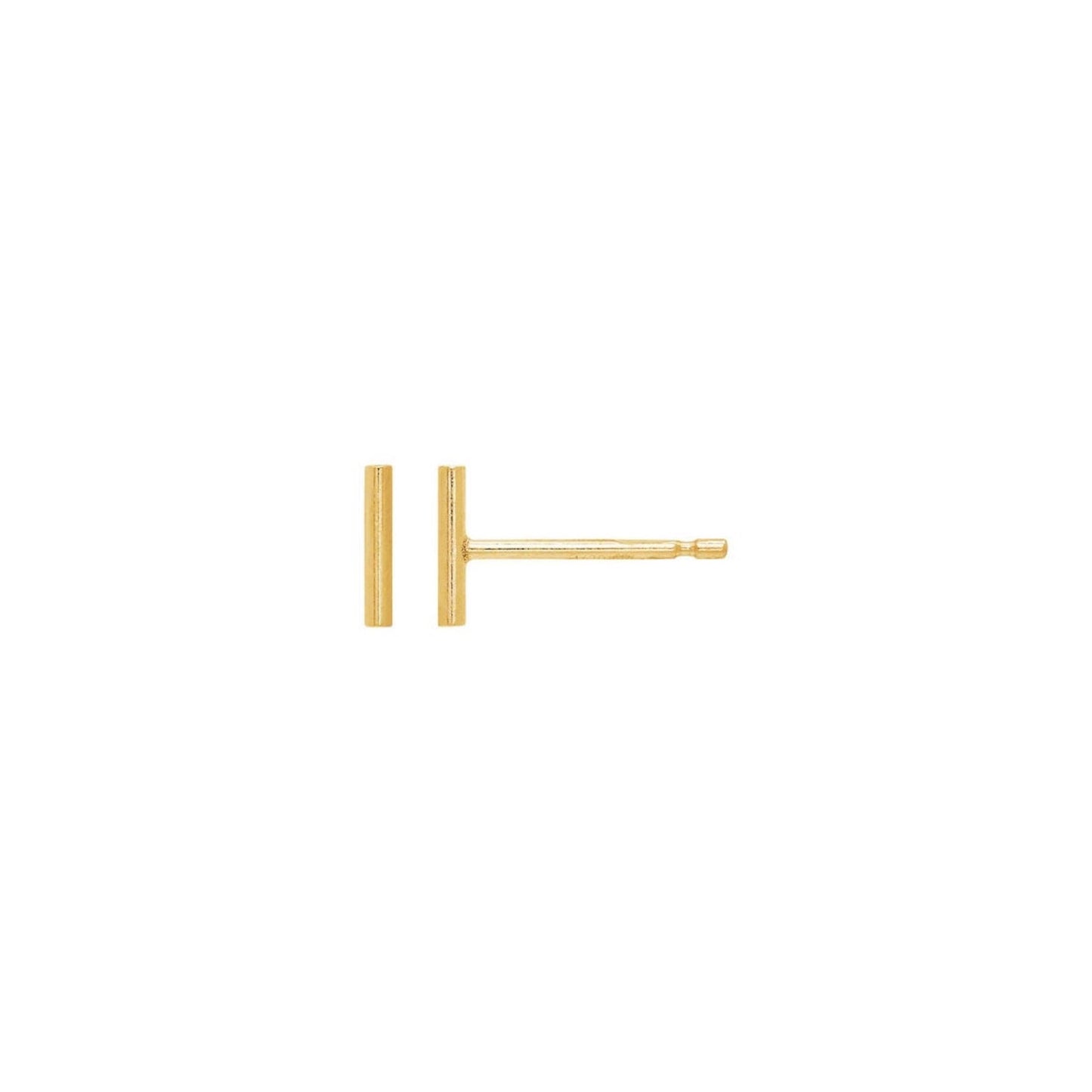 stud earrings / stick - 6mm