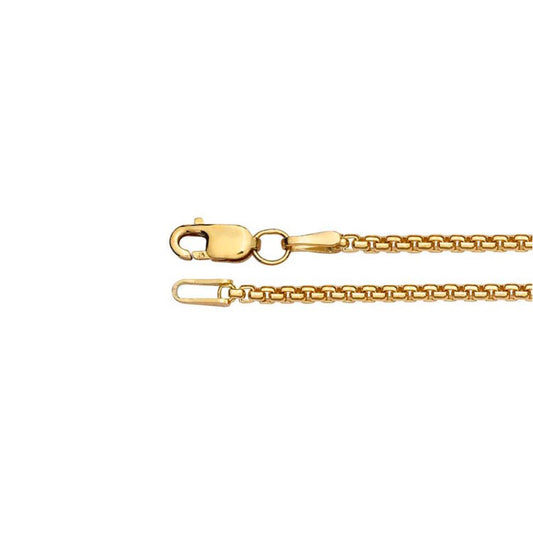 chain necklace / round box - 1.7