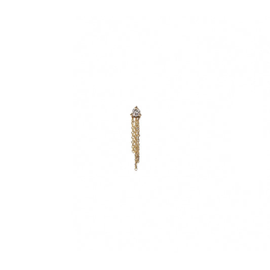 wwake / mist earring - diamond - single