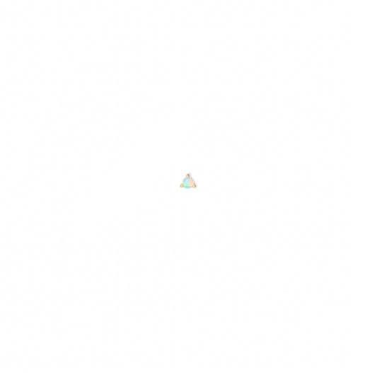 wwake / small opal stud earring - single