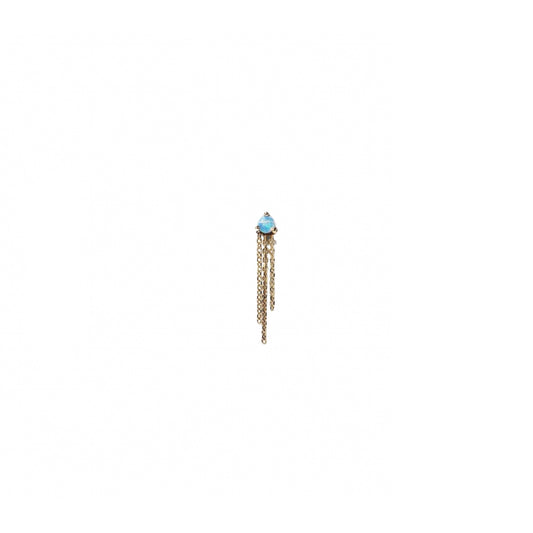 wwake / mist earring - opal - single