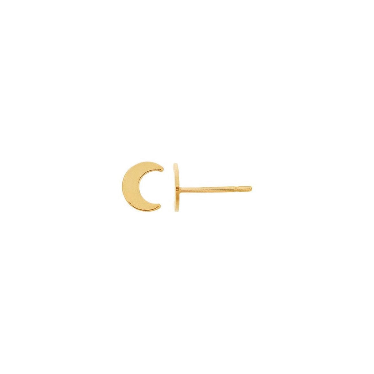 stud earrings / crescent moon