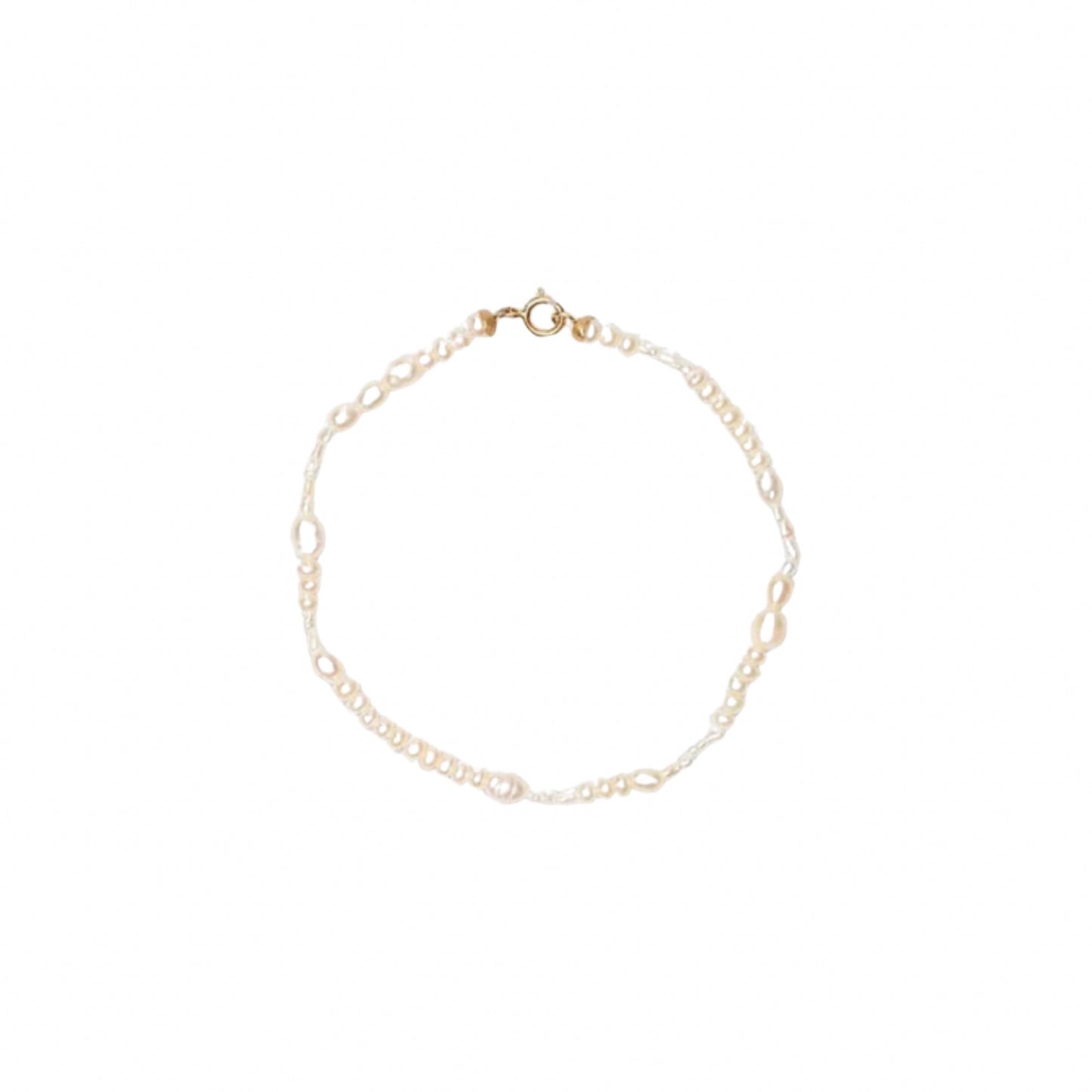 wwake / pearl collage bracelet