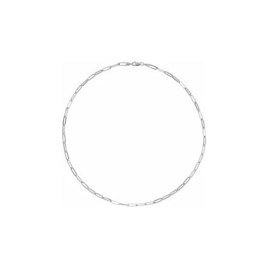 flat elongated link gold bracelet - medium link