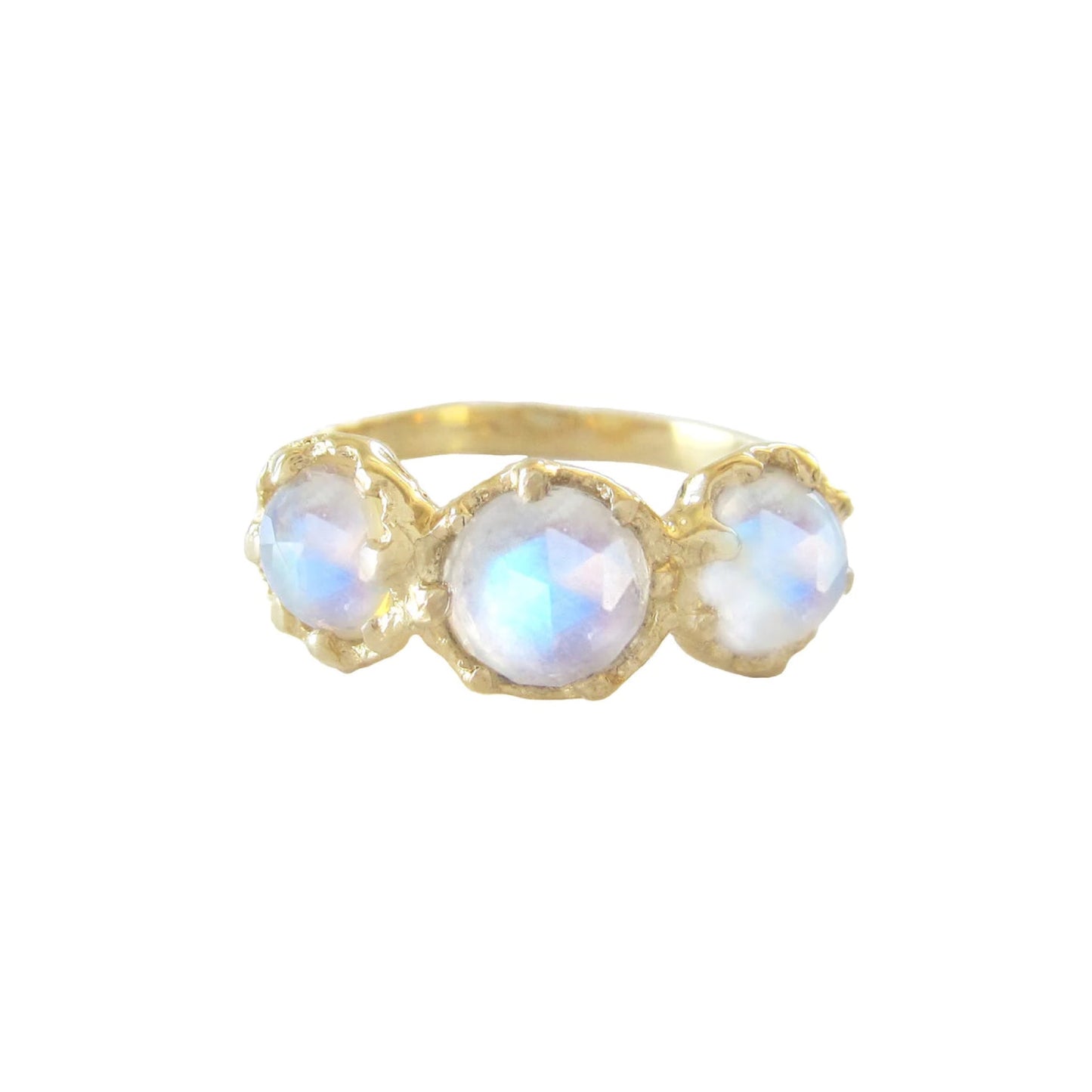 haku lei ring - moonstone