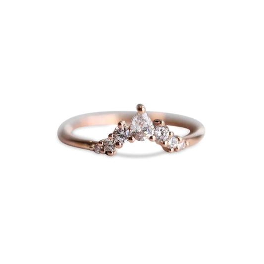 olivia crown ring - grown diamond