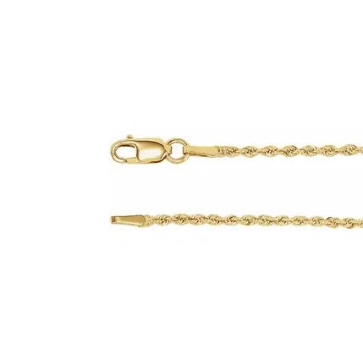rope chain necklace - 1.5mm
