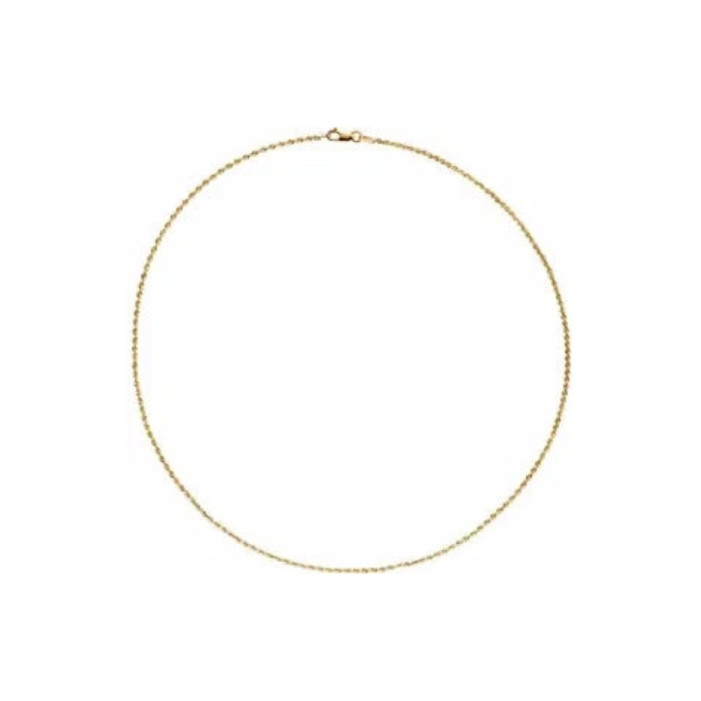 rope chain necklace - 1.5mm