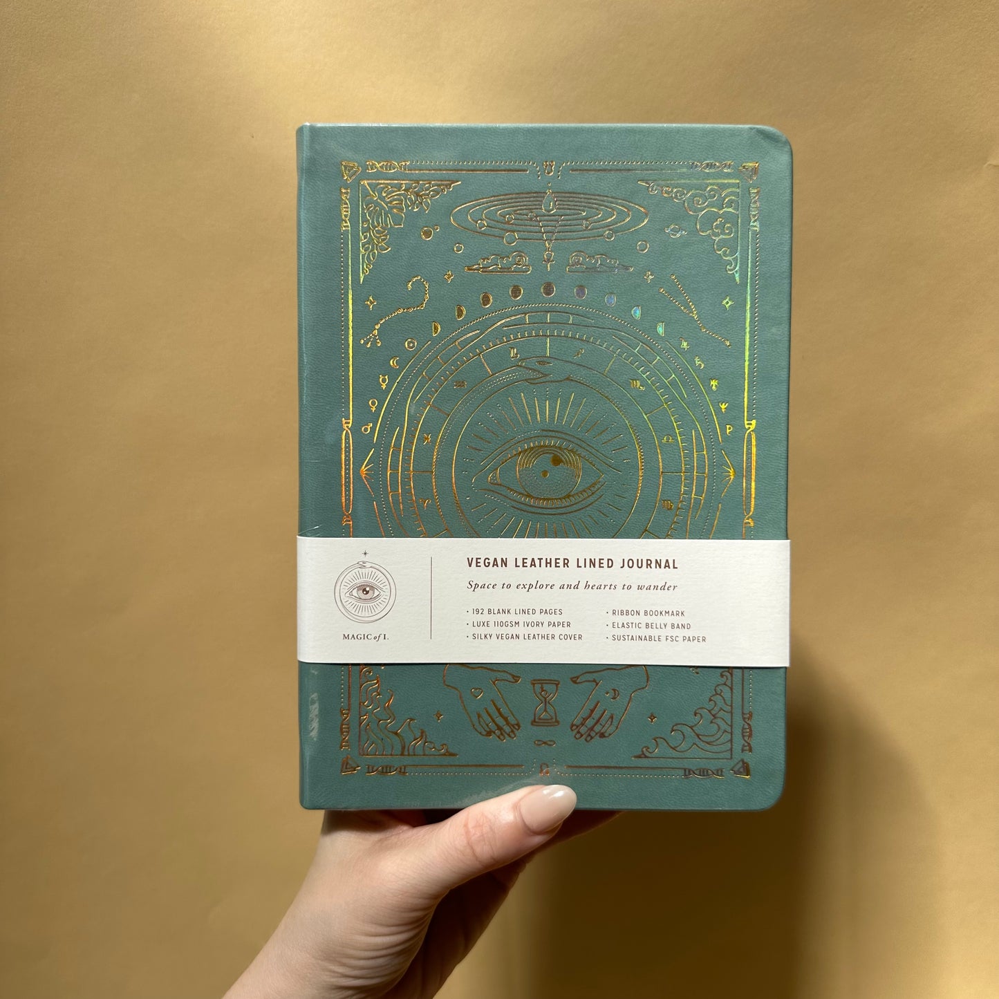 magic of i / vegan leather lined journal