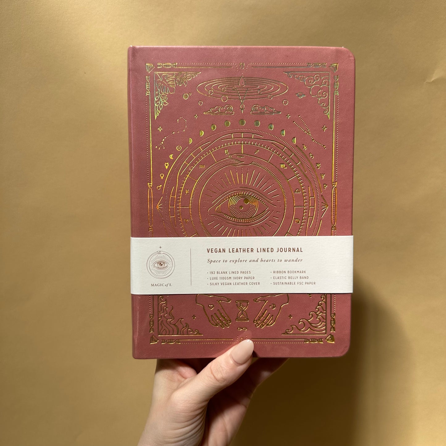 magic of i / vegan leather lined journal