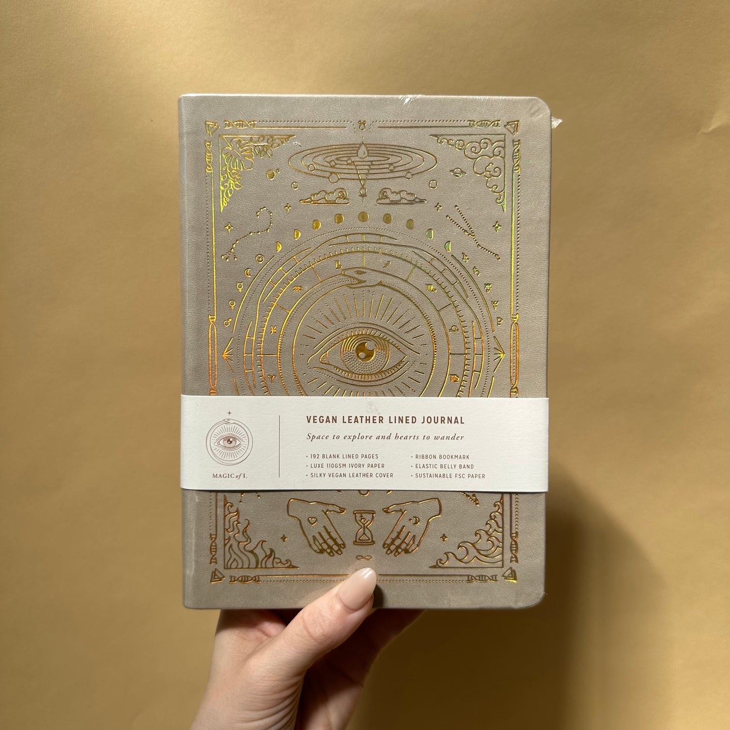 magic of i / vegan leather lined journal