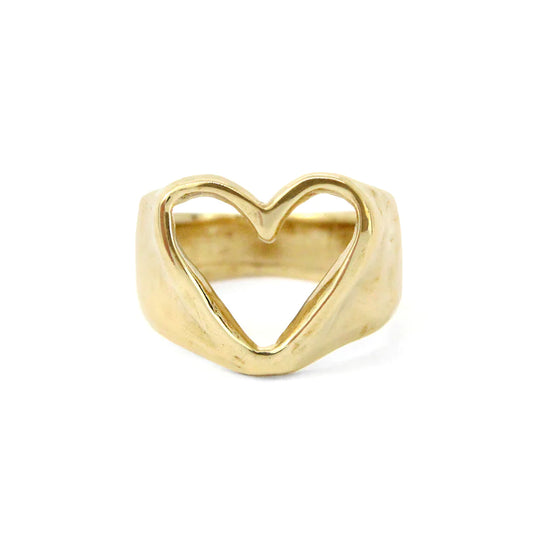 open heart ring