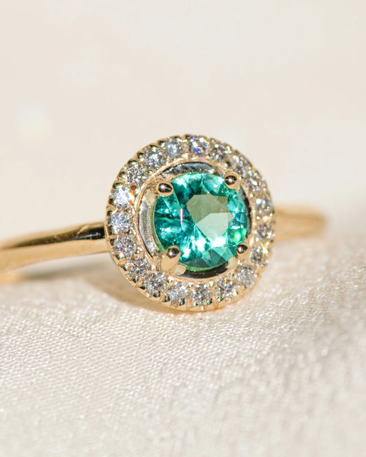 the odette ring - zambian emerald