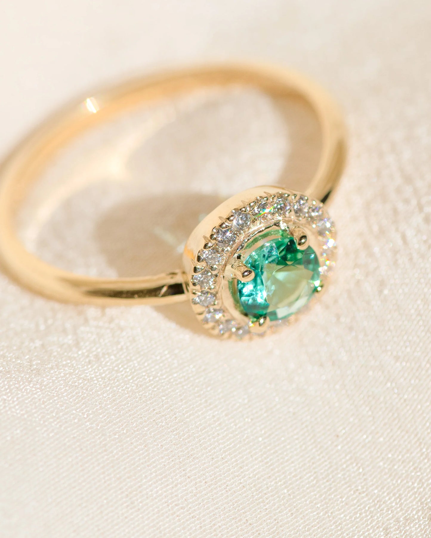 the odette ring - zambian emerald