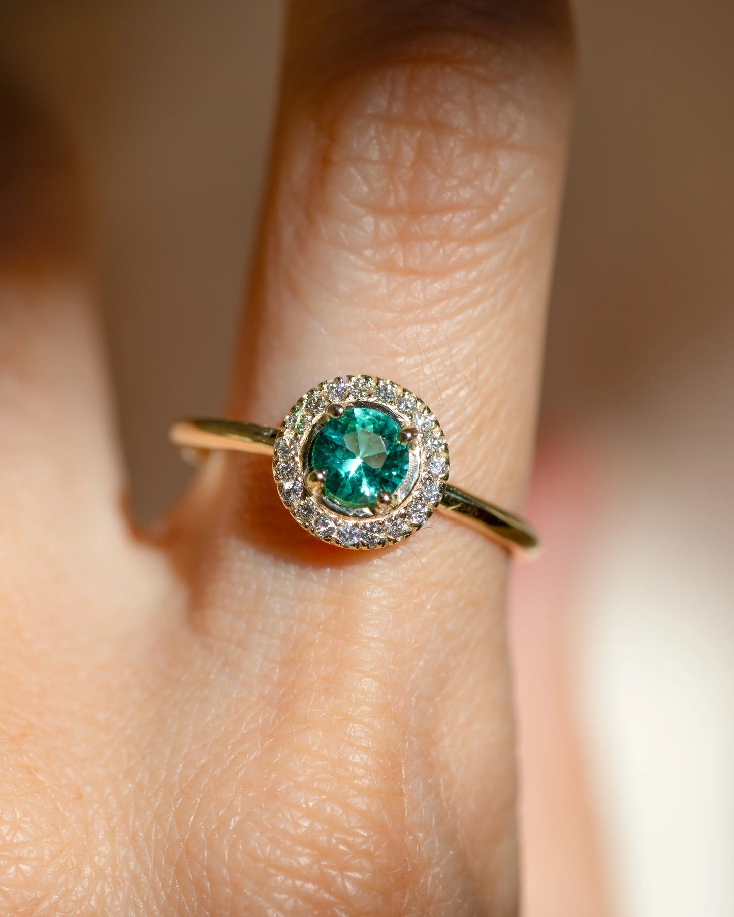 the odette ring - zambian emerald
