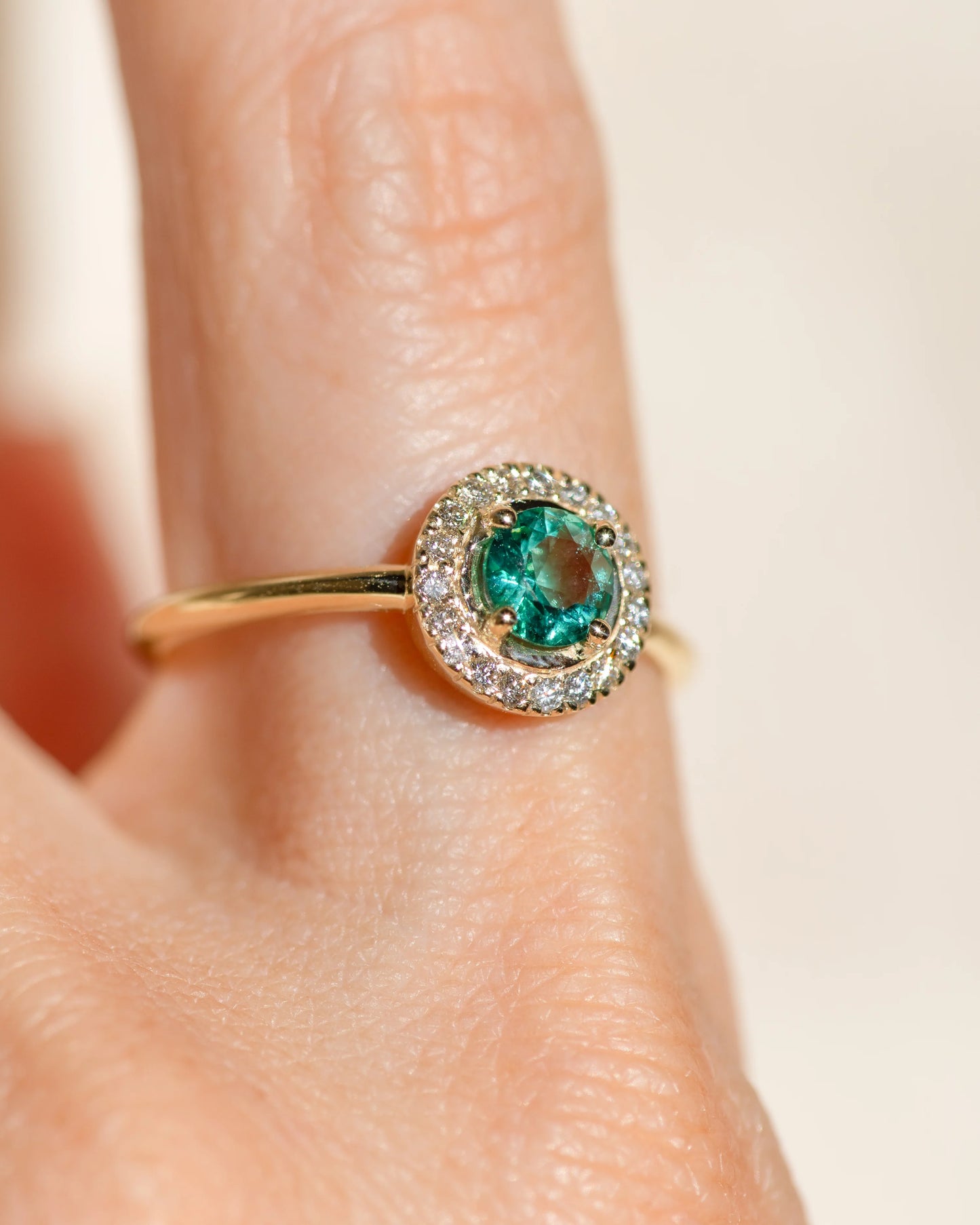 the odette ring - zambian emerald