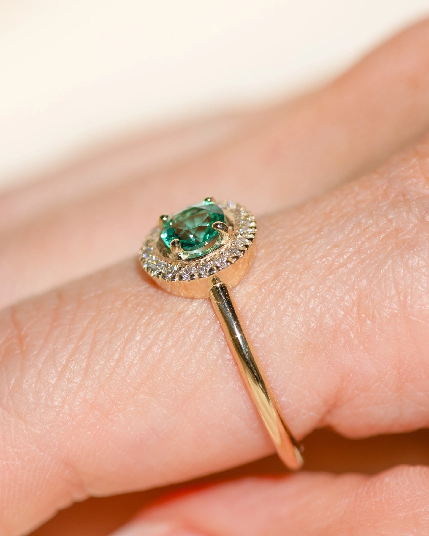 the odette ring - zambian emerald