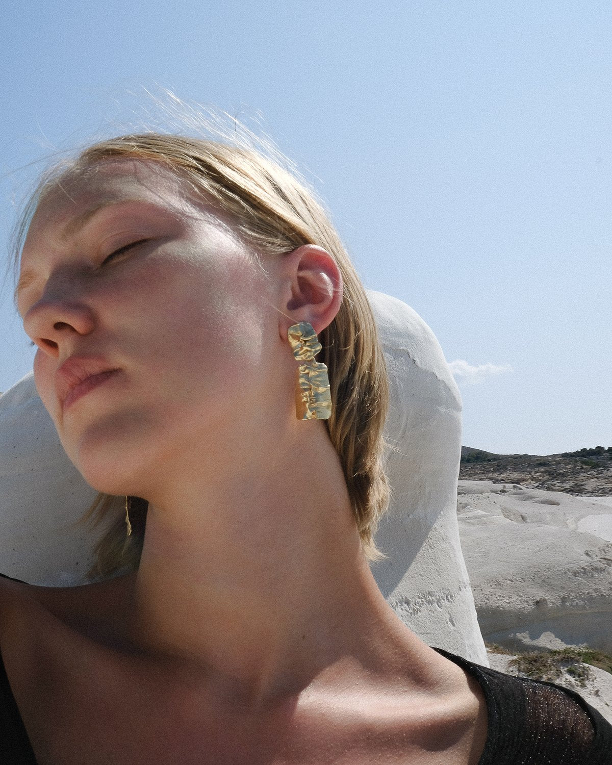 double fender earrings