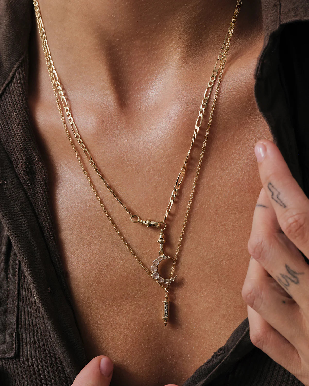 métier / london flats chain necklace
