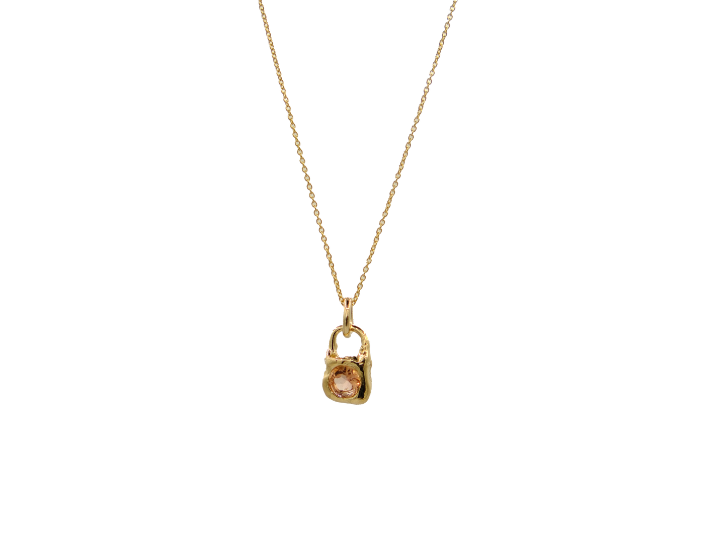 lock pendant - imperial topaz