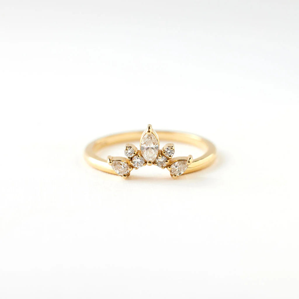lyla ring band - natural diamond