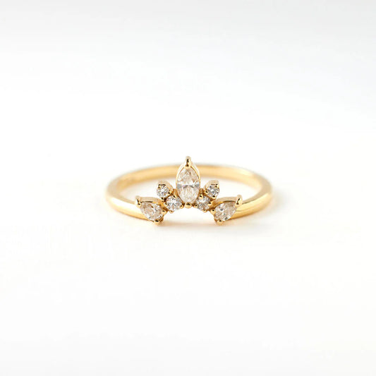 lyla ring band - natural diamond