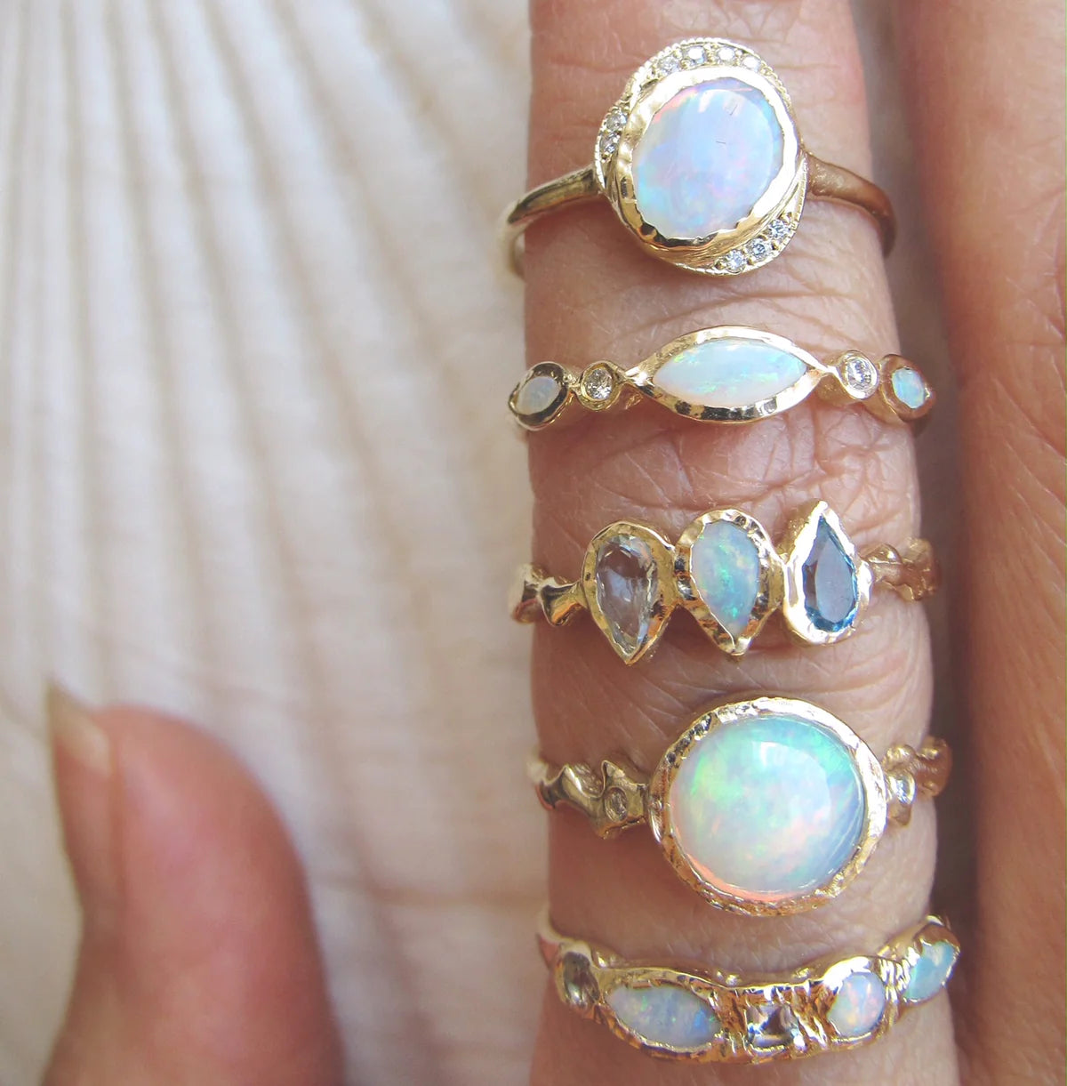 oasis ring - opal