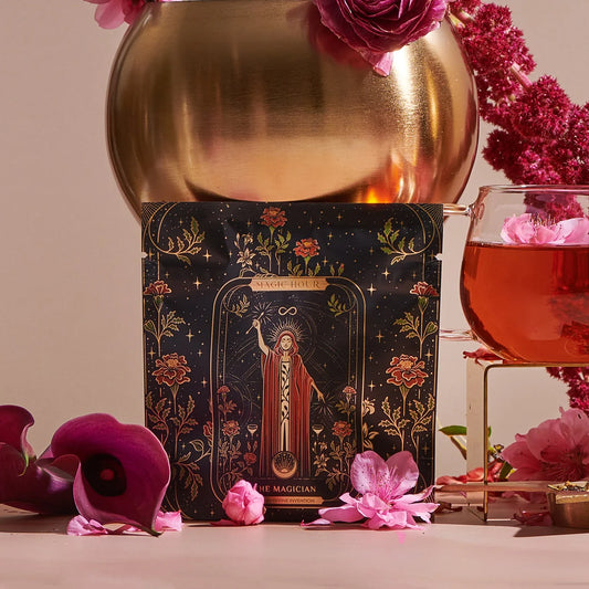 magic hour tea / the magician: elderberry + ginger + vanilla herbal tea