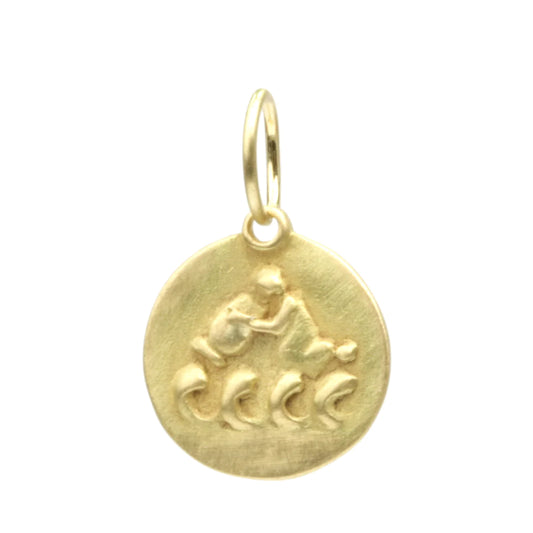 zodiac medal pendant - aquarius