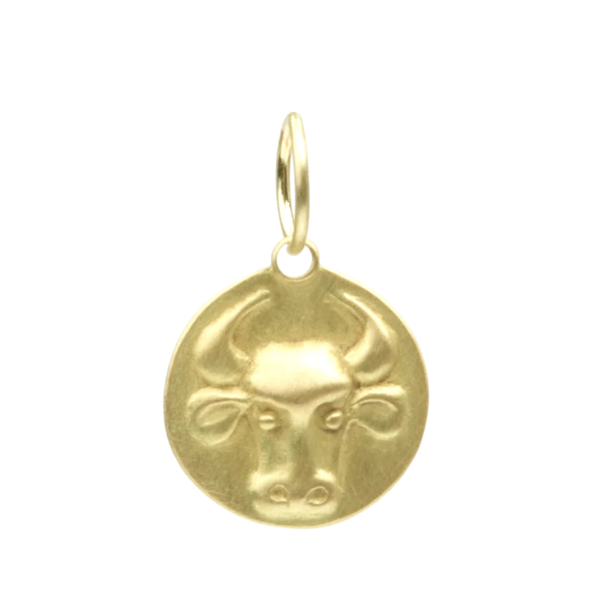 zodiac medal pendant necklace - taurus